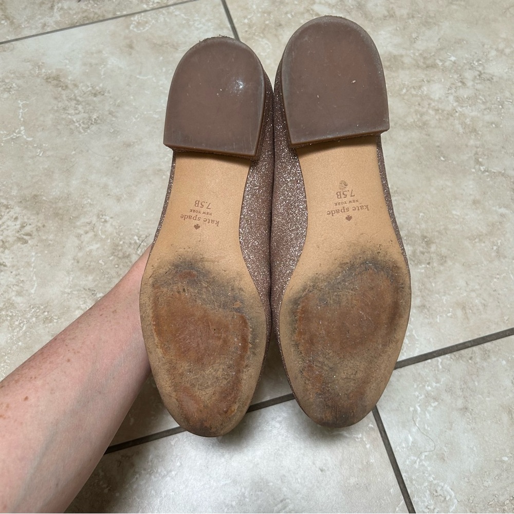 Kate Spade Sparkling Gold Loafers - Picture 7 of 7